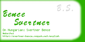 bence svertner business card